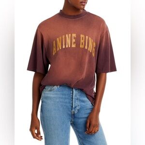 Anine Bing Maroon T-shirt EUC